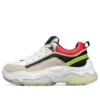 Ampp”D Low-Top Blanco/Rojo/Castaño