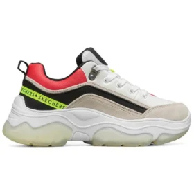 Ampp”D Low-Top Blanco/Rojo/Castaño