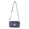 Bolso cruzado informal de tela ajustable con un solo hombro «Navy White»