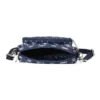 Bolso cruzado informal de tela ajustable con un solo hombro «Navy White»