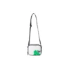 Bolso de hombro con logo de trébol «Blanco Verde»