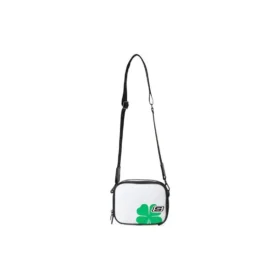 Bolso de hombro con logo de trébol «Blanco Verde»