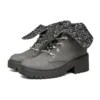 Bota de tobillo Teen Spirit Knit Buzz «Black Charcoal»