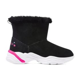 Botas de invierno cómodas «Negro Rosa»