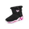 Botas de invierno cómodas «Negro Rosa»