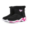Botas de invierno cómodas «Negro Rosa»
