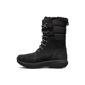 Botas de nieve de caña ultra alta para exteriores, color negro