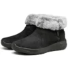 Botas de nieve On-the-GO Joy con pelo «Negro Blanco»