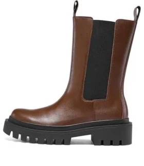 Botas de talón bajo «Brown»