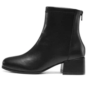 Botas de talón grueso «Negro»