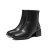 Botas de talón grueso «Negro»