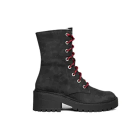 Botas Martin de invierno de caña alta y comodidad moderna, color negro