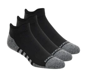 Calcetines de trabajo con lengüeta y talón bajo – Paquete de 3