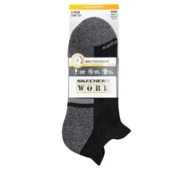 Calcetines de trabajo con lengüeta y talón bajo – Paquete de 3