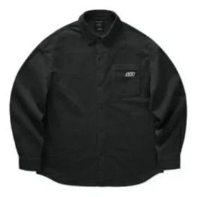 Camisa tipo cárdigan de pana de un solo pecho «Negro Blanco Beige»