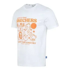 Camiseta con gráfico «Blanco Naranja»