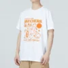 Camiseta con gráfico «Blanco Naranja»