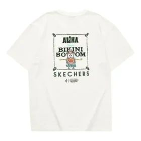 Camiseta con gráfico Skechers x Bob Esponja «Blanco Verde»