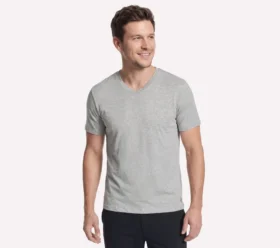Camiseta de manga corta con cuello en V GO DRI Pima