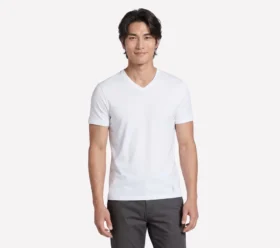Camiseta de manga corta con cuello en V GO DRI Pima