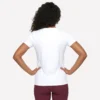Camiseta de manga corta con diamante floral