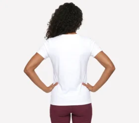 Camiseta de manga corta con diamante floral