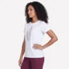 Camiseta de manga corta con diamante floral
