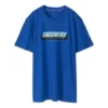 Camiseta de manga corta con estampado Skechers para hombre, azul
