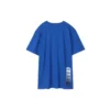 Camiseta de manga corta con estampado Skechers para hombre, azul