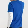 Camiseta de manga corta con estampado Skechers para hombre, azul