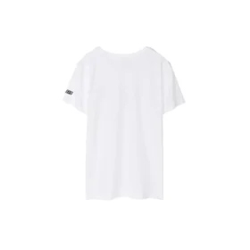 Camiseta de manga corta con estampado Skechers para hombre, color blanco