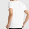 Camiseta de manga corta con estampado Skechers para hombre, color blanco