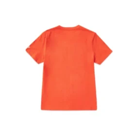 Camiseta de manga corta con estampado Skechers para hombre, naranja y rojo