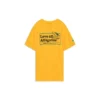 Camiseta de manga corta de punto con estampado de letras Skechers para hombre, color amarillo