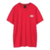 Camiseta de manga corta de punto con estampado Skechers para hombre, color rojo racing