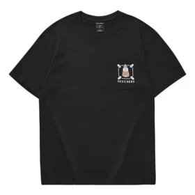 Camiseta de manga corta estampada Skechers x Bob Esponja «Negro Blanco» Camiseta de manga corta estampada Skechers x Bob Esponja «Negro Blanco»