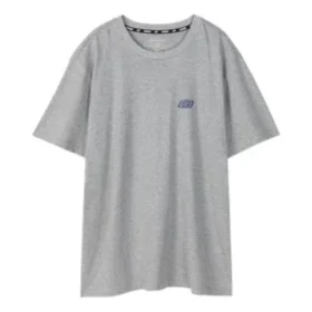 Camiseta de manga corta holgada y transpirable Skechers para hombre, gris