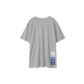 Camiseta de manga corta holgada y transpirable Skechers para hombre, gris