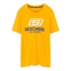 Camiseta de manga corta Skechers Logo para hombre, color dorado