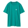 Camiseta de manga corta transpirable con estampado holgado Skechers para hombre, azul