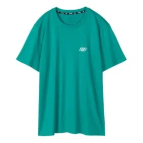 Camiseta de manga corta transpirable con estampado holgado Skechers para hombre, azul