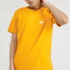 Camiseta de manga corta transpirable con estampado holgado Skechers para hombre, color amarillo