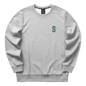 Camiseta de manga larga con letras impresas «Gris»