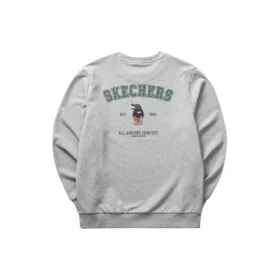 Camiseta de manga larga con letras impresas «Gris»