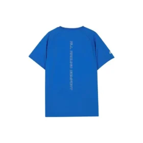 Camiseta de running con letras impresas «Azul-Blanco»