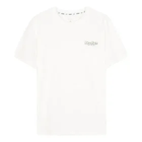 Camiseta deportiva informal de manga corta «Blanco Amarillo»