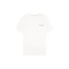 Camiseta deportiva informal de manga corta «Blanco Amarillo»