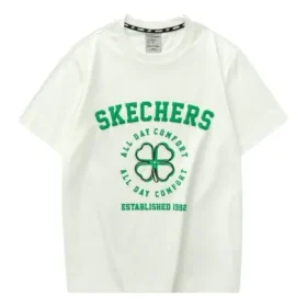 Camiseta gráfica de manga corta «White Green»