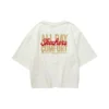 Camiseta gráfica informal «Blanco Rojo»