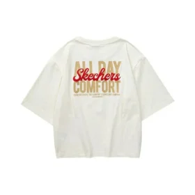 Camiseta gráfica informal «Blanco Rojo»
